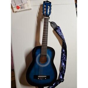38" JFinger Acoustic Guitar Blueburst Bundle w/ Gig Bag, Strap, Tuner & Pick
